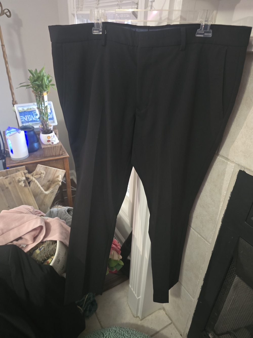 Men's Black Dress Pants - Classic Tailored Fit